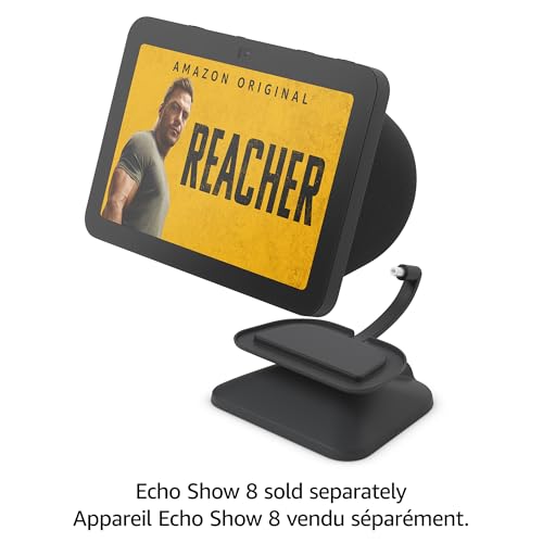 Amazon Echo Show 8 with adjustable stand, Charcoal, with Alexa+